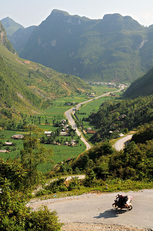 Moto et montagnes entre Hà Giang et Dong Van, Vietnam