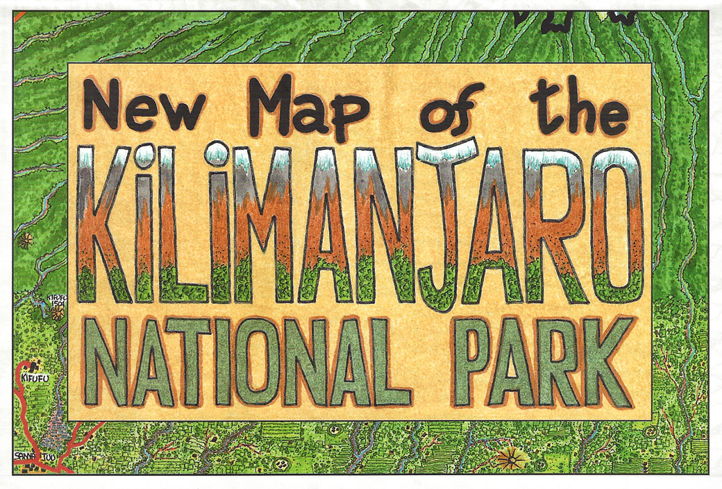 Nouvelle carte du Kilimandjaro, Tanzanie