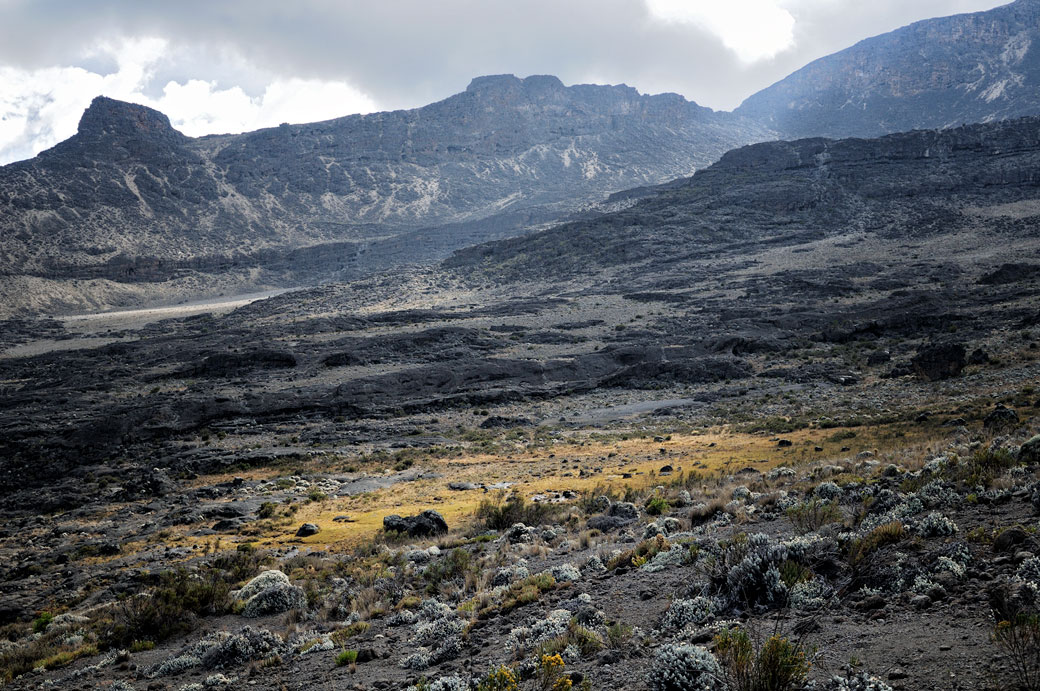 Paysage volcanique au-dessus de Moir Hut, Tanzanie