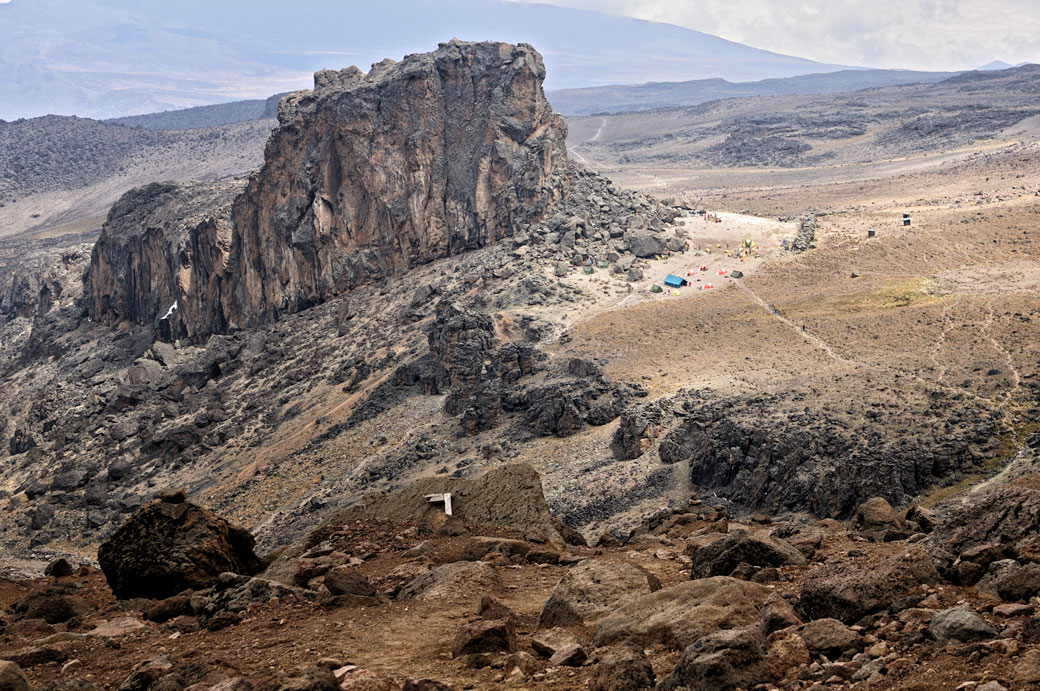 Au-dessus de Lava Tower Camp sur le Kilimandjaro, Tanzanie