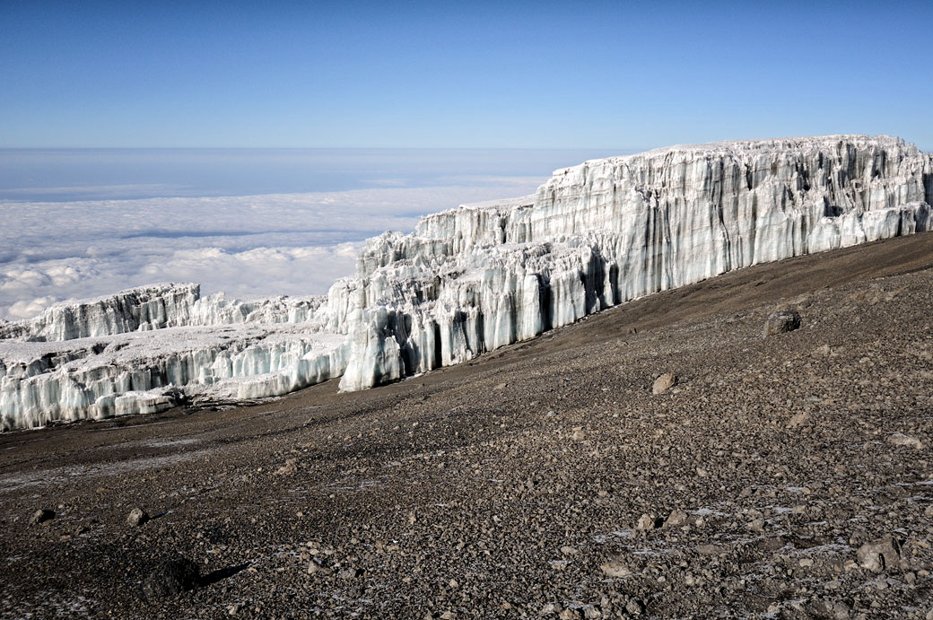 Champ de glace Sud sur le Kilimandjaro, Tanzanie