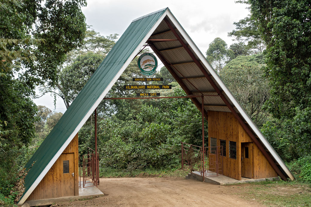 Mweka gate du parc national du Kilimandjaro, Tanzanie