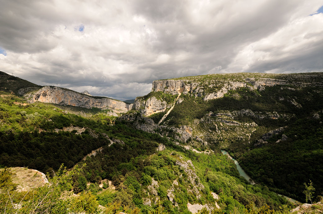 Nuages sur les Gorges du Verdon au Point Sublime, France