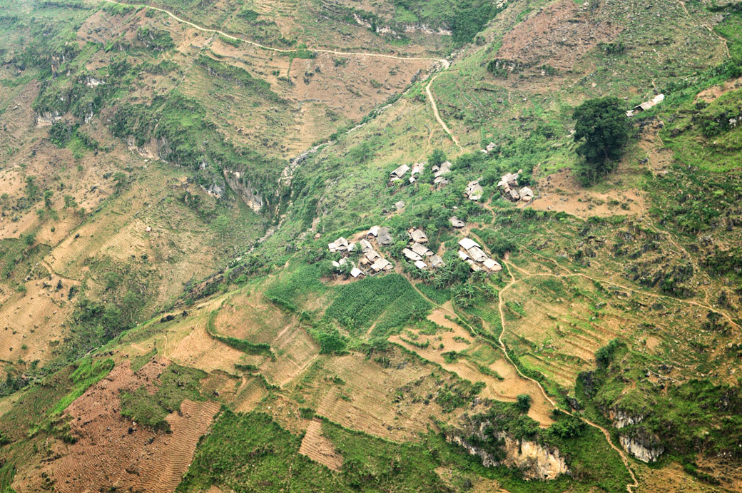 Village entre Dong Van et Meo Vac, Vietnam