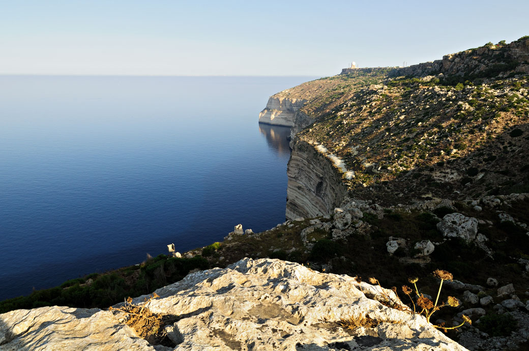 Les falaises de Dingli au petit matin, Malte