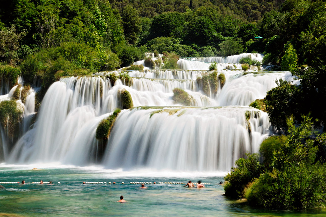 Ensemble de chutes de Skradinski Buk, Croatie