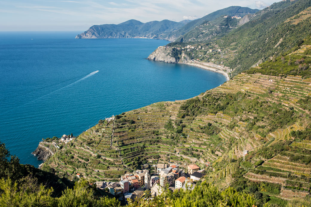 Manarola et la côte Ligure dans les Cinque Terre, Italie