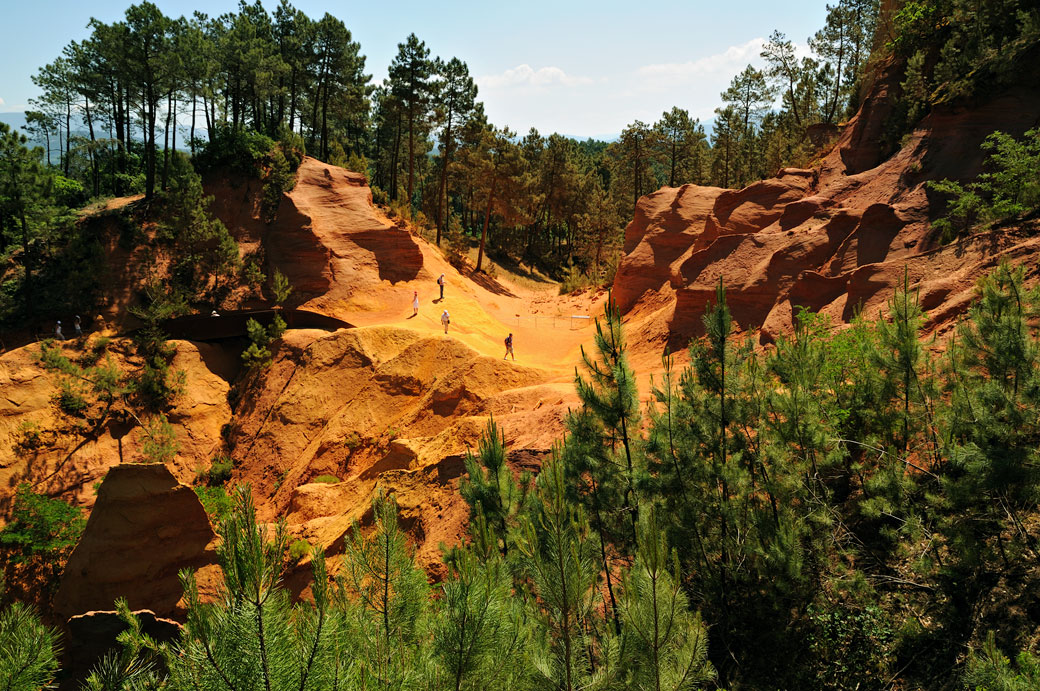 Le fascinant sentiers des ocres de Roussillon en Provence, France