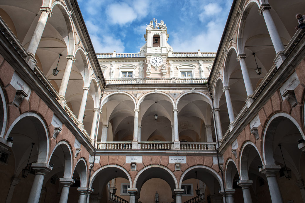 Palazzo Dori-Tursi qui héberge la municipalité de Gênes, Italie