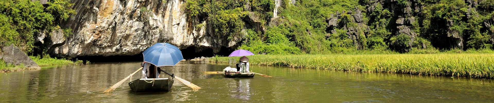 Top image barques à Tam Coc