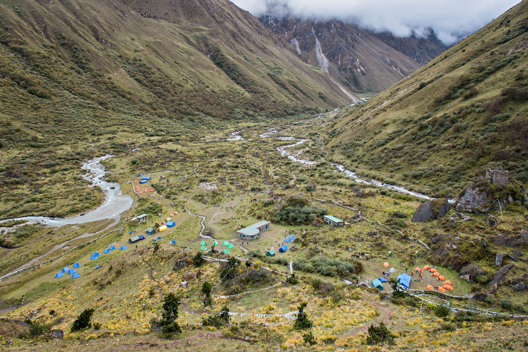 Camp de Jangothang et haute vallée, Bhoutan