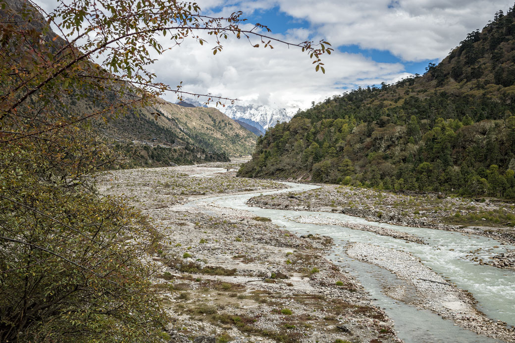 Vallée reculée près de Lhedi, Bhoutan