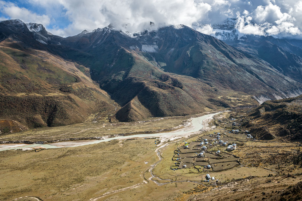 Au-dessus du village de Chozo, Bhoutan