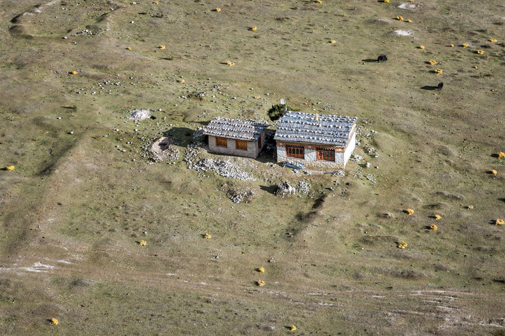 Maison isolée près de Chozo, Bhoutan