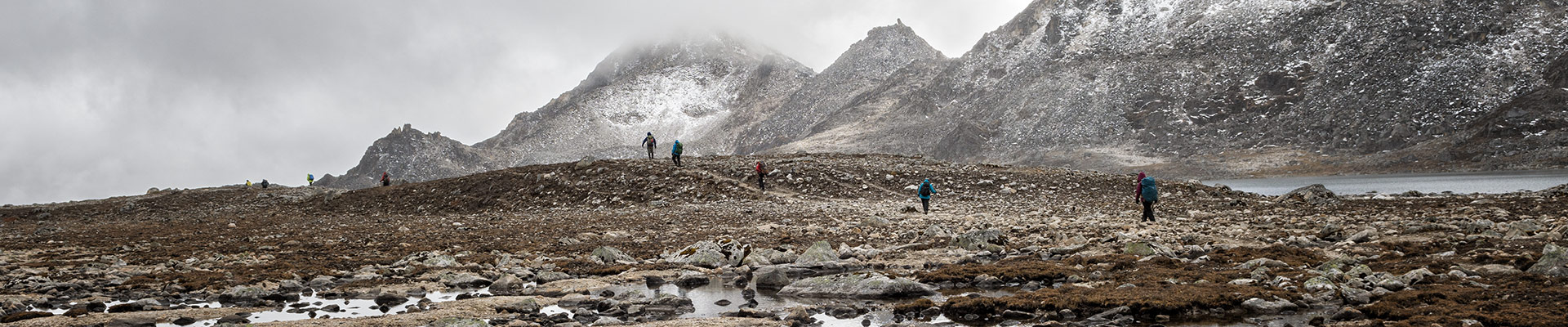 Top image trekkeurs en route pour Tshochena, Bhoutan