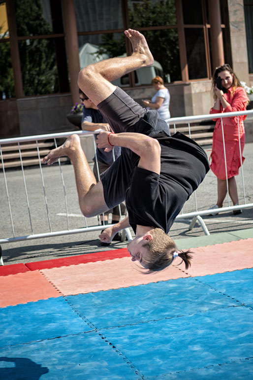 Jeune gymnaste à Krasnoyarsk, Russie