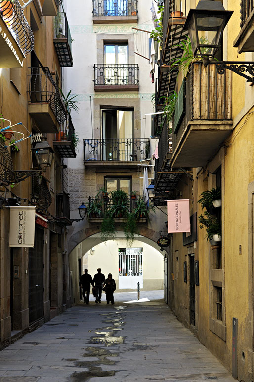 Carrer de la Volta dels Tamborets dans le quartier du Born à Barcelone