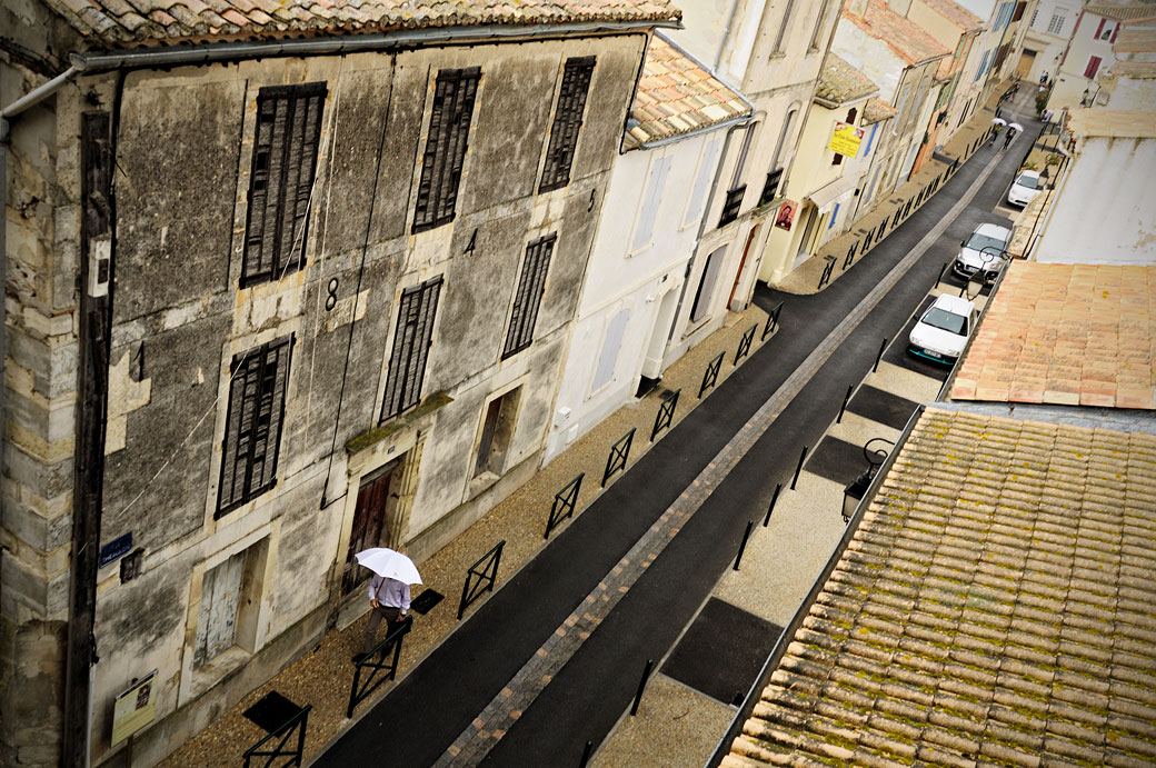 Pluie sur Aigues-Mortes, France