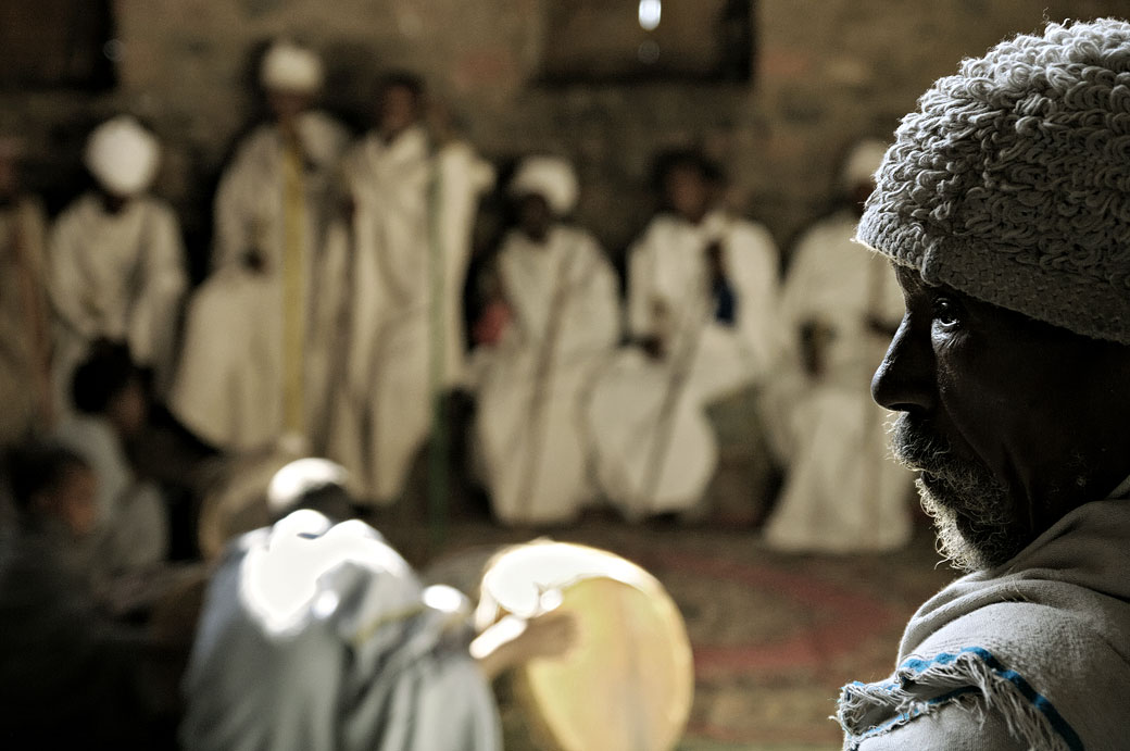 Pèlerin lors d'une cérémonie à Nakuto Lab, Ethiopie