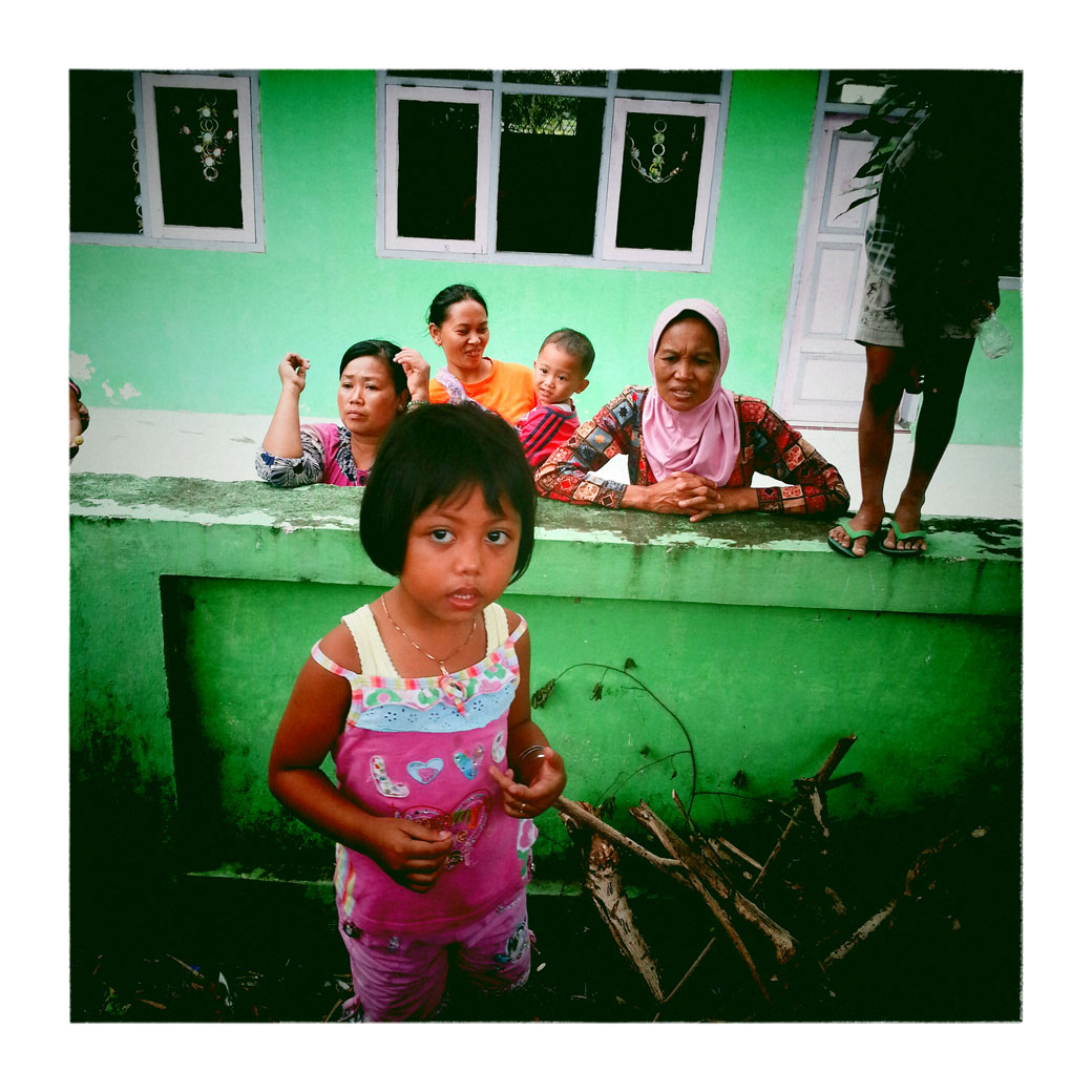 Villageois dans un village de la province Java oriental, Indonésie