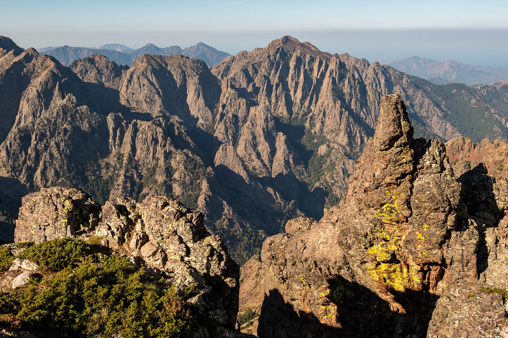 Panorama depuis la Bocca di Pisciaghja, Corse