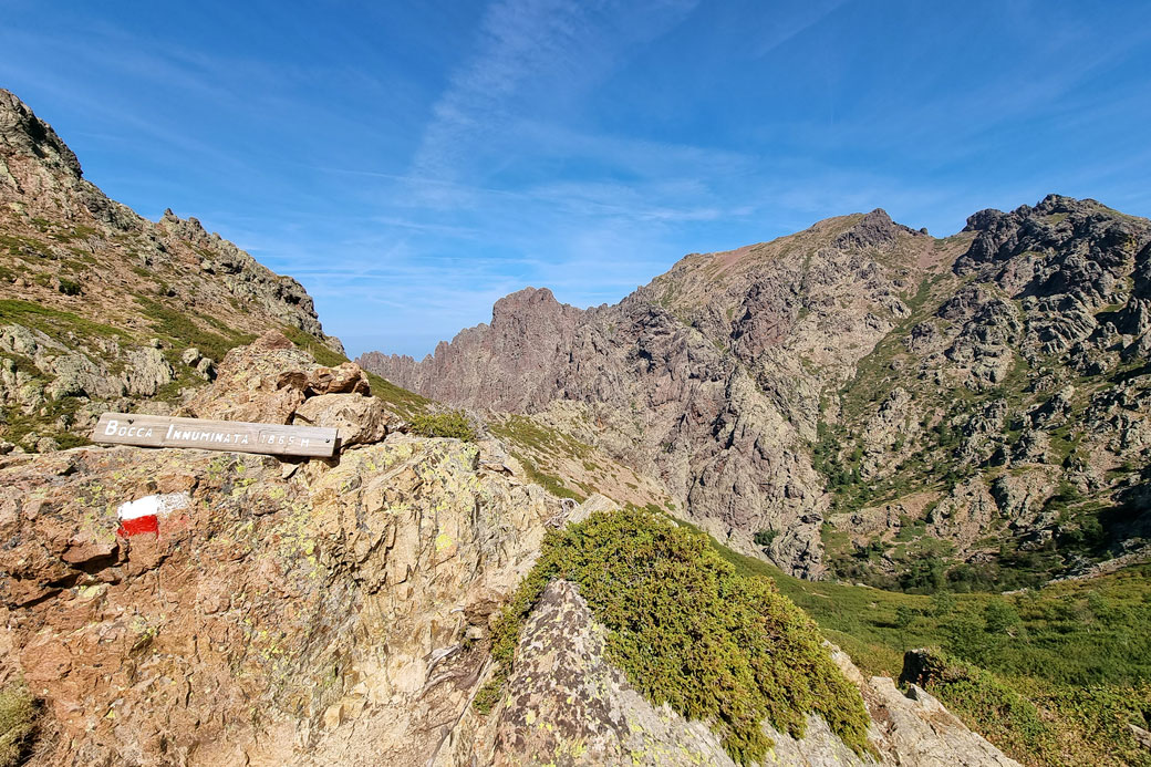 Bocca di l'Innominata sur la 2e étape du GR20, Corse