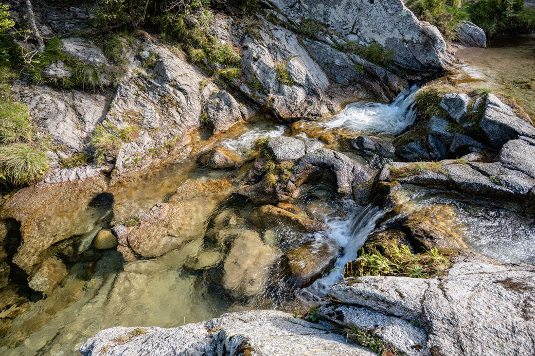 Lit de ruisseau près du plateau de Coscione, Corse