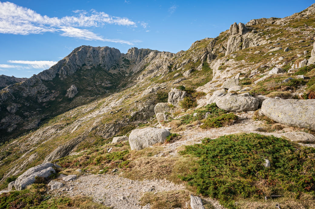 Monte Incudine depuis le col de Luana, Corse