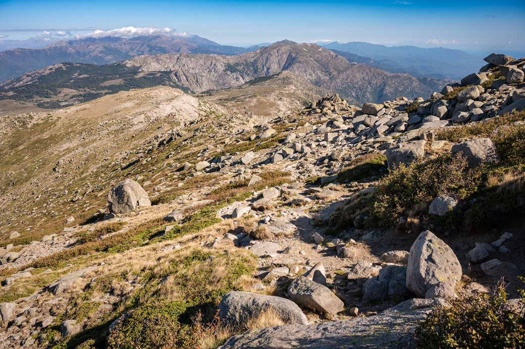 Montagnes de la Corse du sud depuis le Monte Incudine