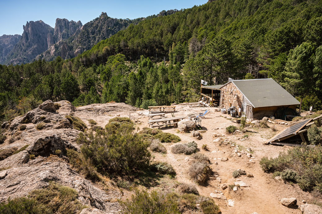 Le refuge de I Paliri sur le GR20, Corse