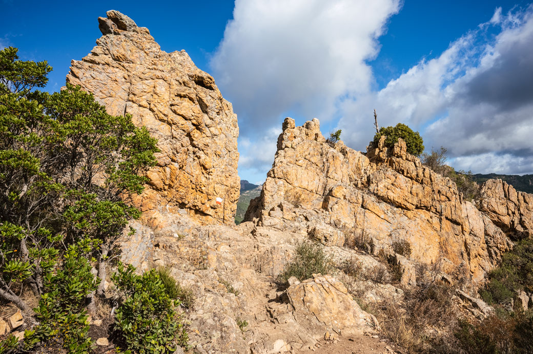 Bocca d'Usciolu sur le GR20 près de Conca, Corse