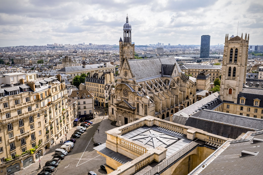 Église Saint-Étienne-du-Mont de Paris depuis le Panthéon
