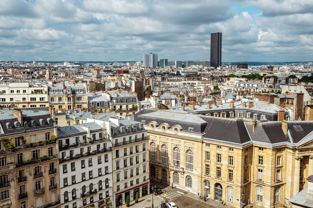 Paris et la tour Montparnasse depuis le Panthéon