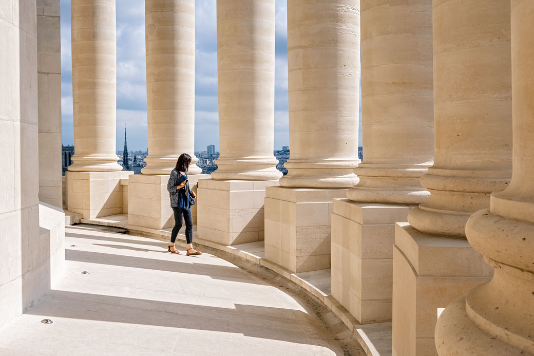 Colonnes du dôme du Panthéon à Paris