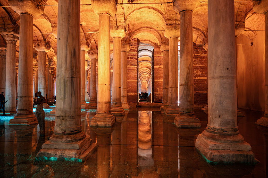 Colonnes de la Citerne Basilique (Yerebatan Sarnıcı) à Istanbul