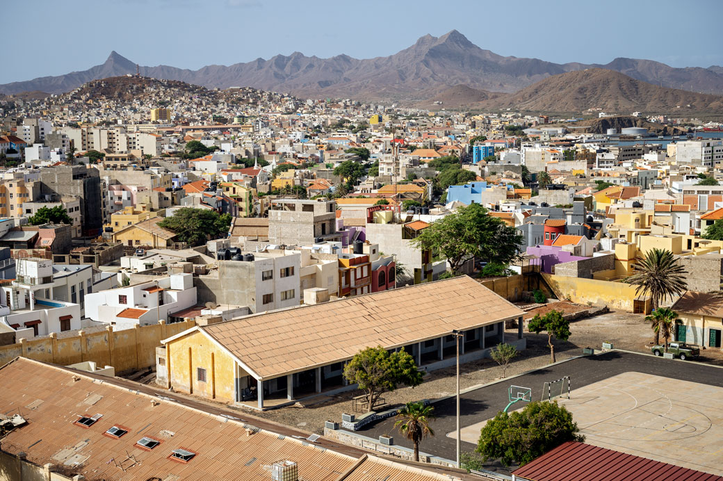 Mindelo et les montagnes de São Vicente, Cap-Vert