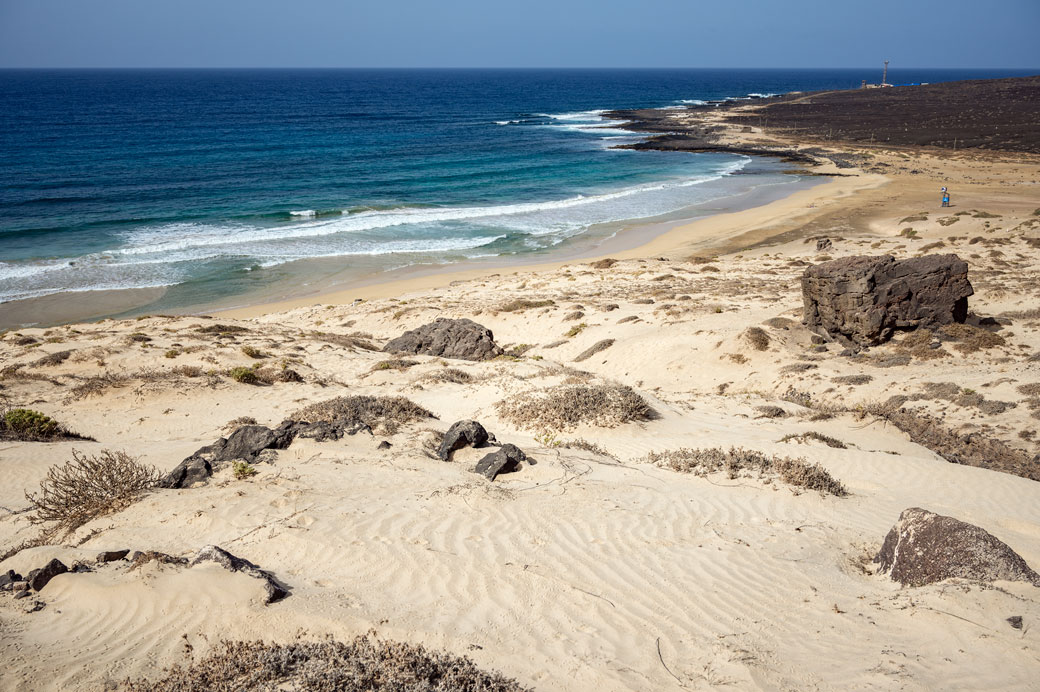 Praia Grande au nord-est de l'île de São Vicente, Cap-Vert