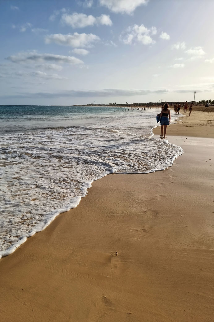 Plage de Santa Maria sur l'île de Sal, Cap-Vert