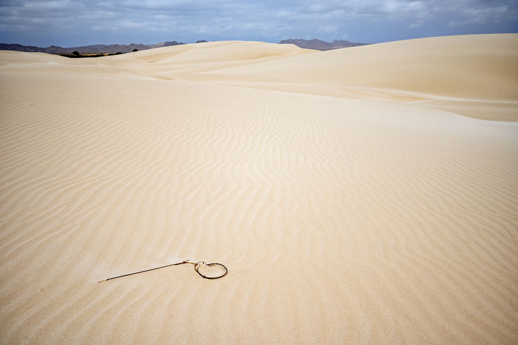 Ondulation du sable dans le désert de Viana à Boa Vista