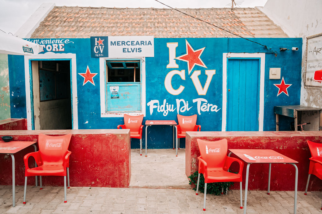 Mercearia Elvis dans le village de Bofarreira, île de Boa Vista