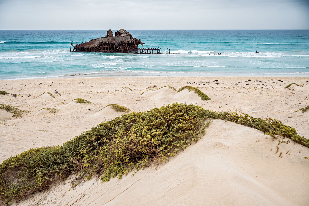 Épave du Cabo Santa Maria près de la praia de Atalanta