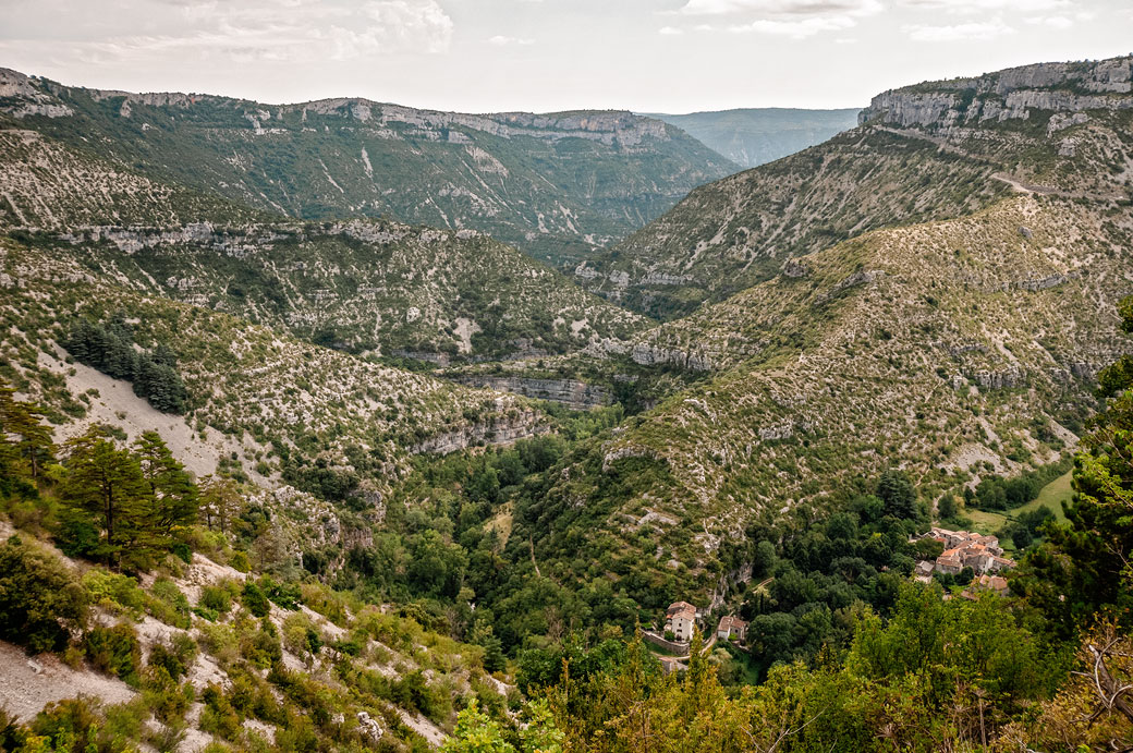 Canyon de la rivière Vis à Navacelles,, France
