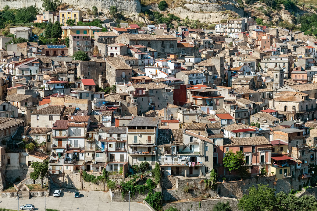 Maisons de Guardavalle en Calabre, Italie