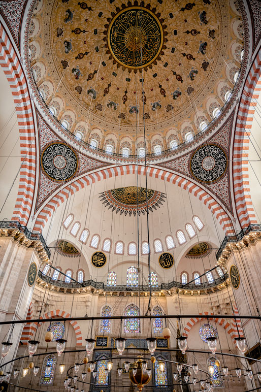 Coupole centrale de la mosquée Süleymaniye à Istanbul