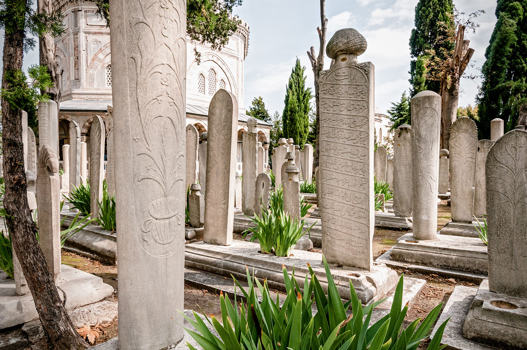 Cimetière de la mosquée Süleymaniye à Istanbul