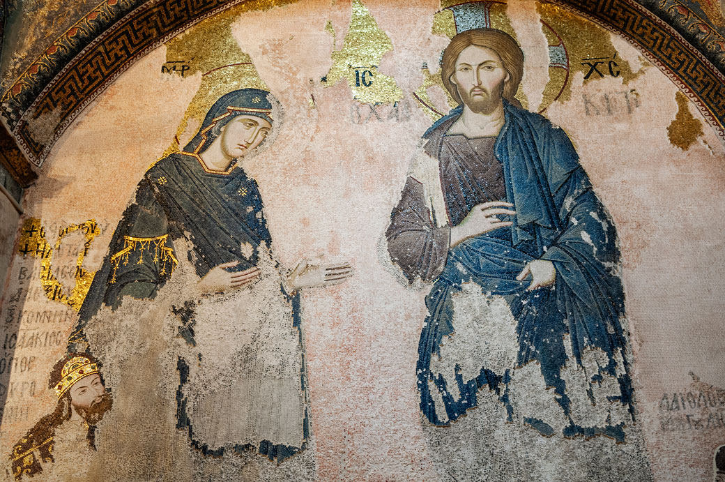Christ pantocrator dans la mosquée Saint-Sauveur-in-Chora