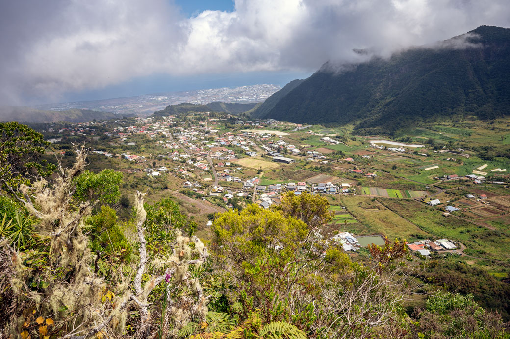 Le village de Dos d'Âne sur son plateau, La Réunion