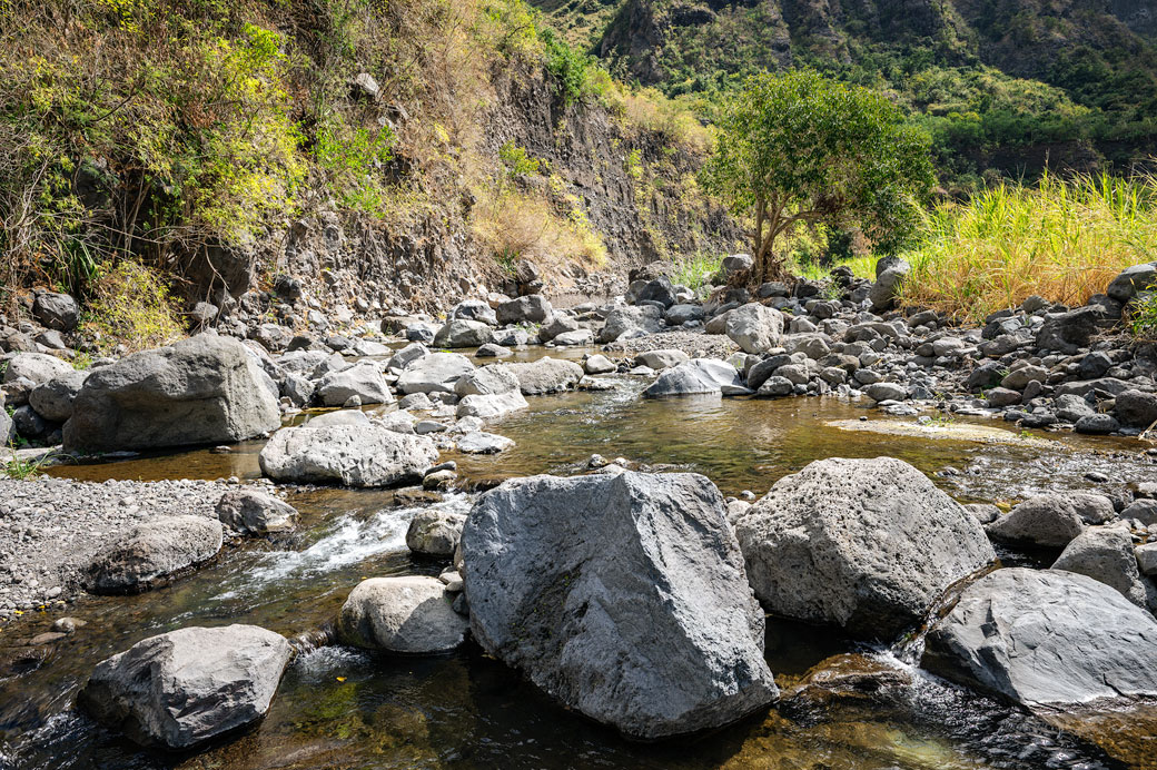 Bras de Sainte-Suzanne dans le cirque de Mafate, La Réunion