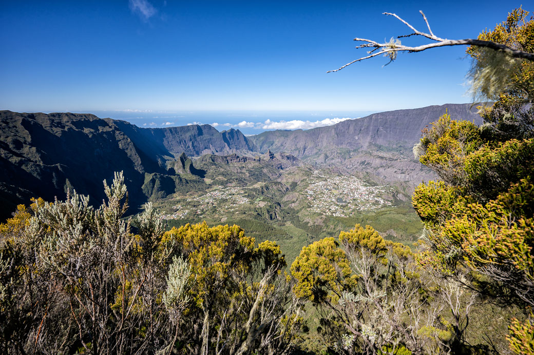 Vue panoramique sur le cirque de Cilaos