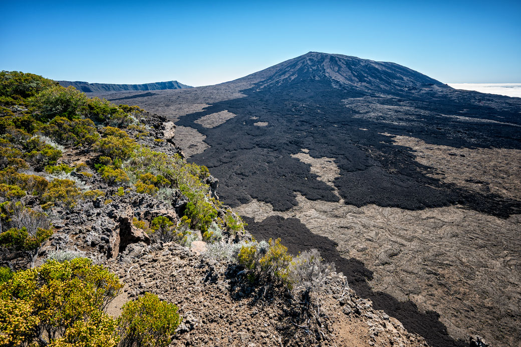 Lave refroidie sur le Piton de la Fournaise
